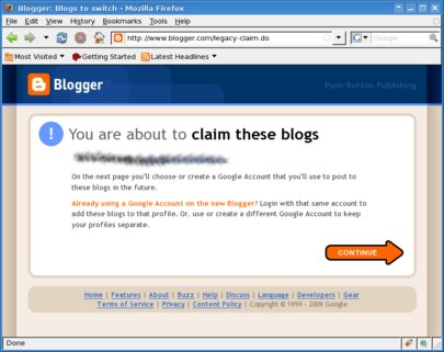 Claim blogs page